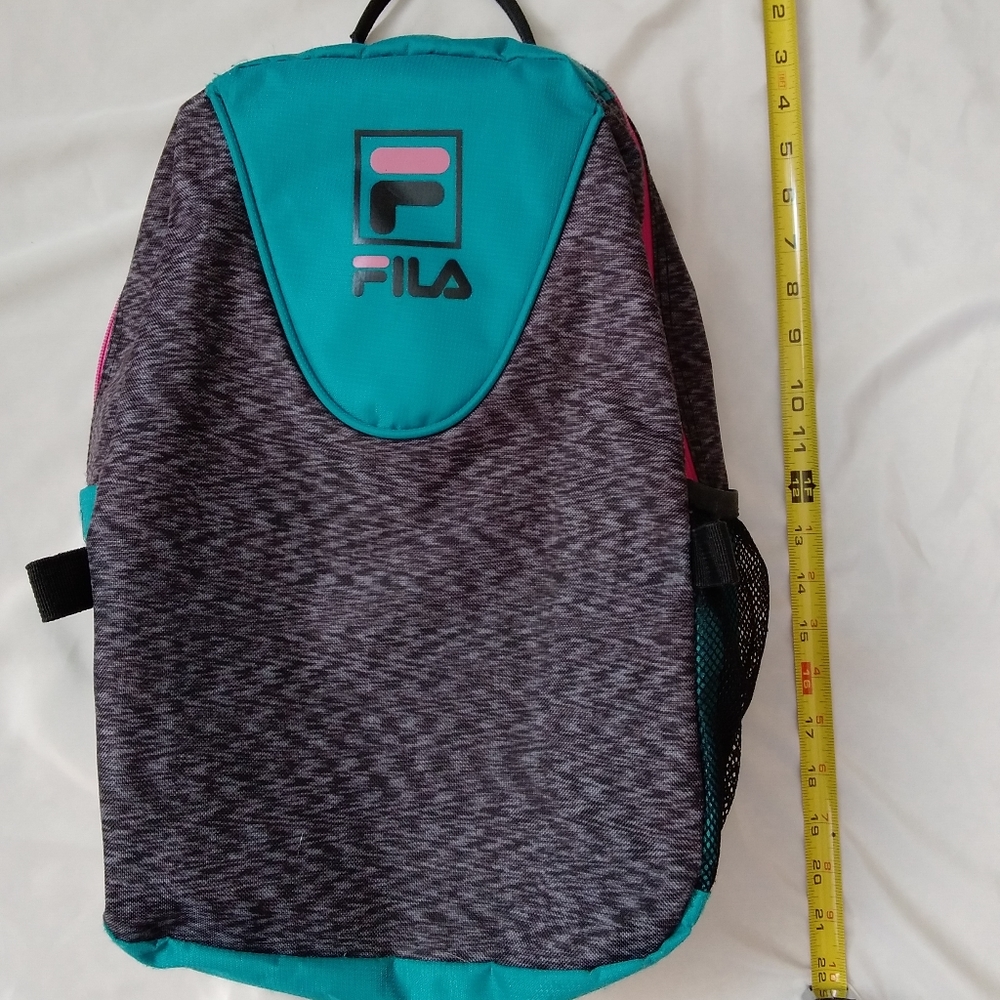 Fila Turquoise/Pink/Dapple Grey Backpack - Picture 6 of 8